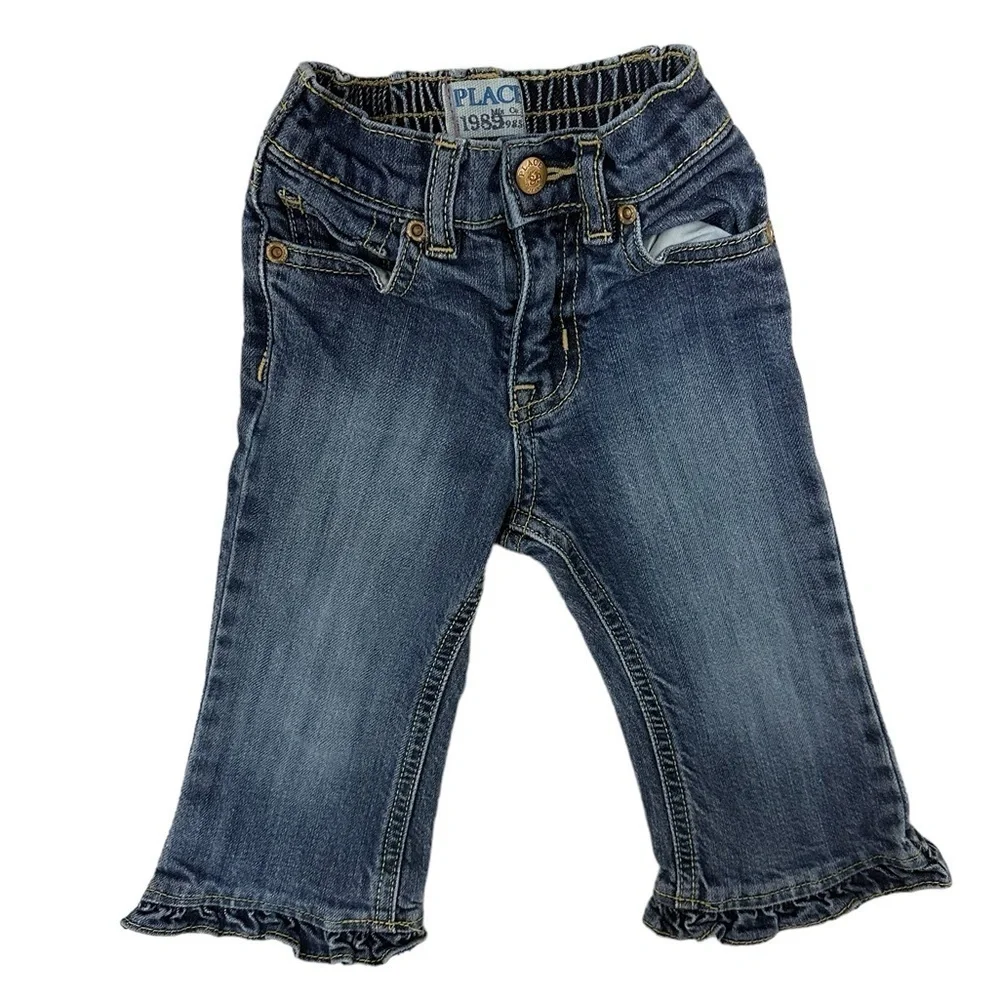 The Children’s Place Dark Wash Flared Jeans Size 18 Months